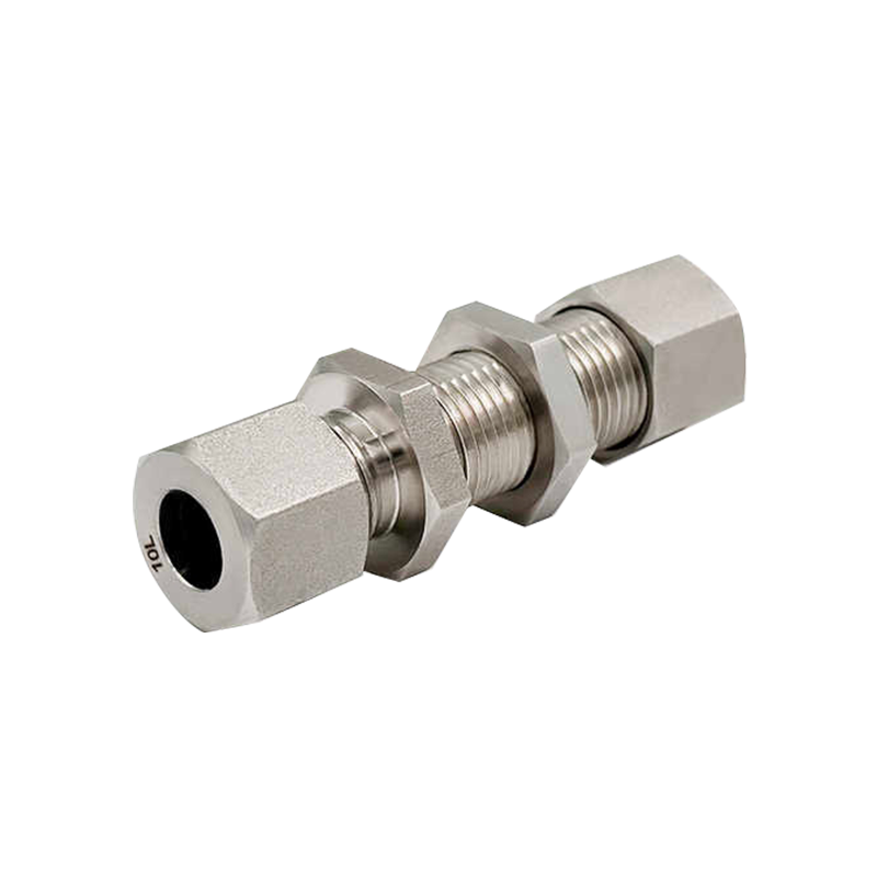 Raccord d'union de cloison hydraulique en acier inoxydable